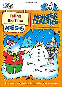 Monster Practice - Telling The Time - Age 5-6 - Book With Sticker