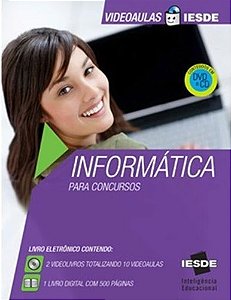 Informática Para Concursos - Novo - Vídeoaula Iesde - CD-ROM + Dvd