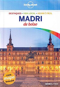 Guia Lonely Planet Madri De Bolso - Com Mapa Descartável