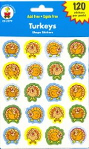 Stickers - Turkeys - 120 Stickers