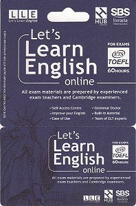 Let's Learn English Card - For Exams - TOEFL (6 Months)