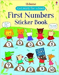 First Numbers Sticker Book - Get Ready For School