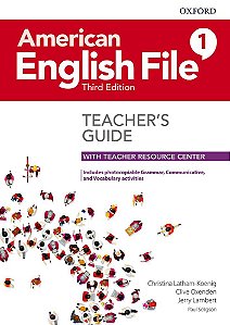 American English File 1 - Teacher's Book With Teacher Resource Center - Third Edition