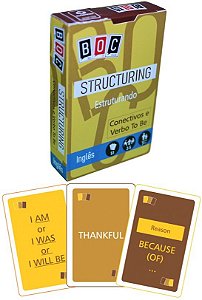 Structuring - Estruturando (Conectivos E Verbo To Be) - Box Of Cards - 51 Cartas - Boc 16