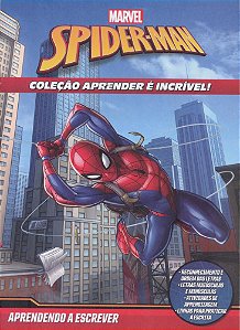 Aprender É Incrível Marvel - Homem Aranha Aprendendo A Escrever