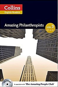 Amazing Philanthropists - Collins English Readers - Level 3 - Book With MP3 CD