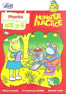 Monster Practice - Phonics - Age 3-5 - Book With Stickers