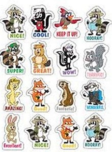 Ranger Rick Stickers - 96 Stickers - Tcr3460