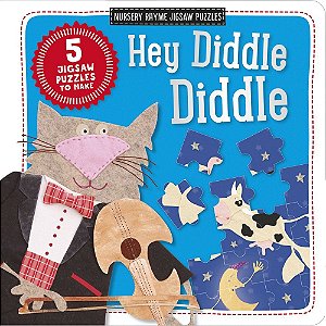 Hey Diddle Diddle - Nursery Rhyme Jigsaw Puzzles - 5 Jiggaw Puzzles To Make