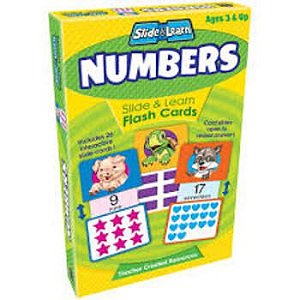 Numbers Slide & Learn Flash Cards