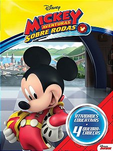 Aprender Brincando – Com 4 Quebra-Cabeças – Disney Mickey Aventuras Sobre Rodas