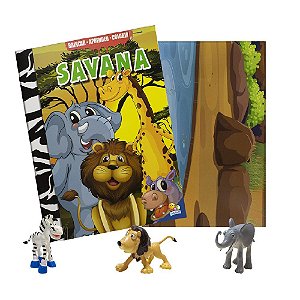 Brincar-Aprender-colorir: Savana