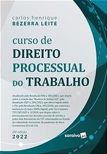 Curso De Direito Processual Do Trabalho - 20ª Edição 2022