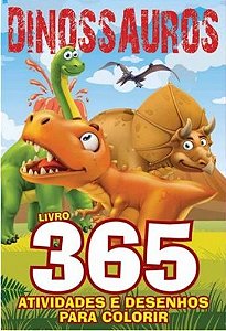 Dinossauros Livro 365 Atividades E Desenhos Para Colorir
