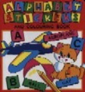 Alphabet Stickers And Colouring Book - Red