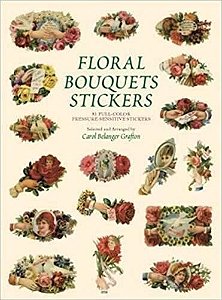 Floral Bouquets Stickers - 81 Full-Color Pressure-Sensitive Stickers