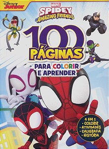 100 Páginas Para Colorir Marvel - Spidey Friends