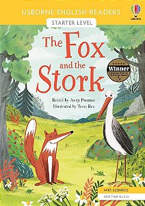 The Fox And The Stork - Usborne English Readers - Level Starter - Book With Activities And Free Audio