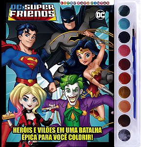 DC Super Friends Livro Para Pintar Com Aquarela - Online