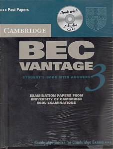 Cambridge Bec Vantage 3 - Self-Study Pack (Student's Book With Answers And Audio CD)
