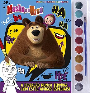 Masha E O Urso Livro Para Pintar Com Aquarela