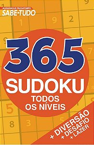 Almanaque Passatempo - Sabe Tudo - 365 Sudoku - Todos Os Níveis