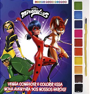 Miraculous Ladybug Livro Para Pintar Com Aquarela