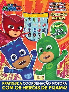 Pj Masks Livro Tela De Pintura E Atividades