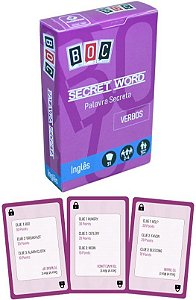 Secret Word - Palavra Secreta (Phrasal Verbs) - Box Of Cards - 51 Cartas - Boc 15