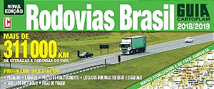 Guia Cartoplam - Rodovias Brasil 2018/2019 - Capa Em Pvc