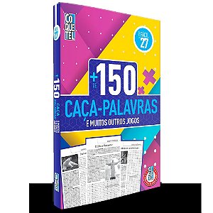 LIVRO COQUETEL MAIS 150 CAÇA-PALAVRAS E MUITOS OUTROS JOGOS NÍVEL FÁCIL ED  27