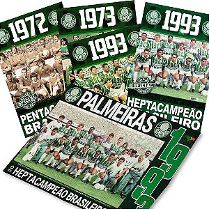 Palmeiras Coleção Oficial Histórica - 4 Pôsteres (Edições 9, 10, 11 E 12)
