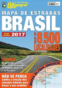 O Mapograf Guia - Mapa De Estradas Brasil 2017