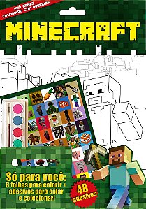 Minecraft Colorindo Com Adesivos