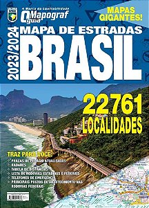 Guia Mapograf Mapa De Estradas Brasil 2023/2024 - Gigante