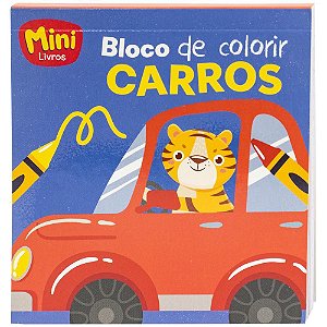 Minibloco De Colorir(a): Carros