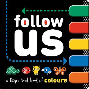 Follow US - Board Book With Five Vibrant Velcro Tabs
