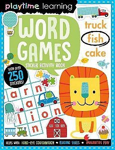 Playtime Learning Word Games - Sticker Activity Book With Over 250 Stickers!