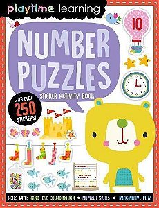 Playtime Learning Number Puzzles - Sticker Activity Book With Over 250 Stickers!