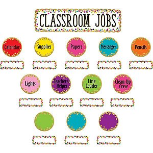 Confetti Classroom Jobs - Mini Bulletin Board - (Tcr8802)