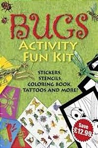 Bugs Activity Fun Kit - Stickers, Stencils, Coloring Book, Tattos And More!