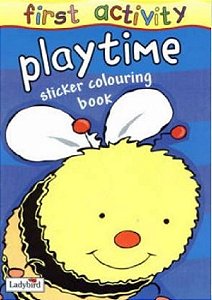 Playtime Sticker Colouring Book - First Activity
