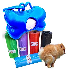 Cata Caca Coco Cachorro C/ 05 Refil Sacos Pet Cães E Gatos 75 Sacolas