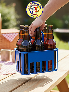 Cesta Squeeze para 6 unidades de Litrão 1000ml ou 600ml