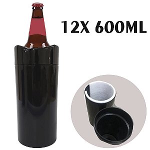 Porta Garrafa Térmico Camisinha Cerveja 600ml - Kit com 12 Unidades