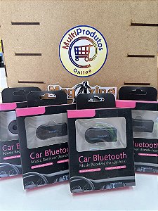 QUEIMA DE ESTOQUE - Car Bluetooth - Adaptador Receptor De Áudio Bluetooth Para P2 Som Automotivo -