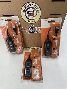 QUEIMA DE ESTOQUE - Regua Cabo Hub Usb 2.0 De 4 Portas Rápidas Extensão Usb Pc