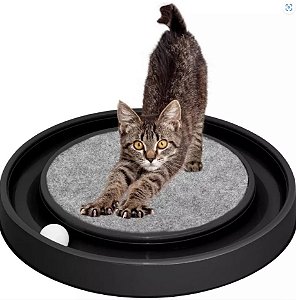Arranhador Redondo Para Gato Relax Com Bolinha Miau