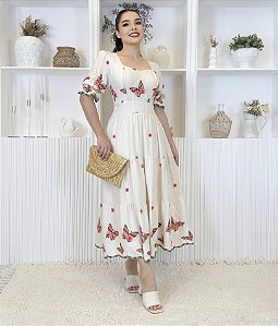 Vestido Marina Butterfly Rosa