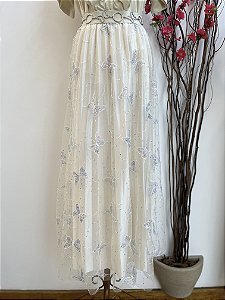 Saia Tule - Borboleta Branca